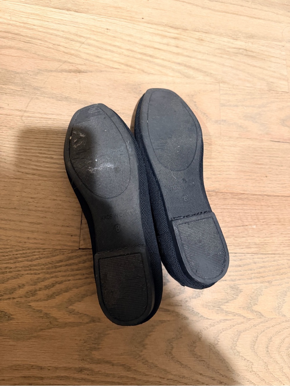 Steve Madden Black Knit Slip-On Flats - Picture 2 of 2